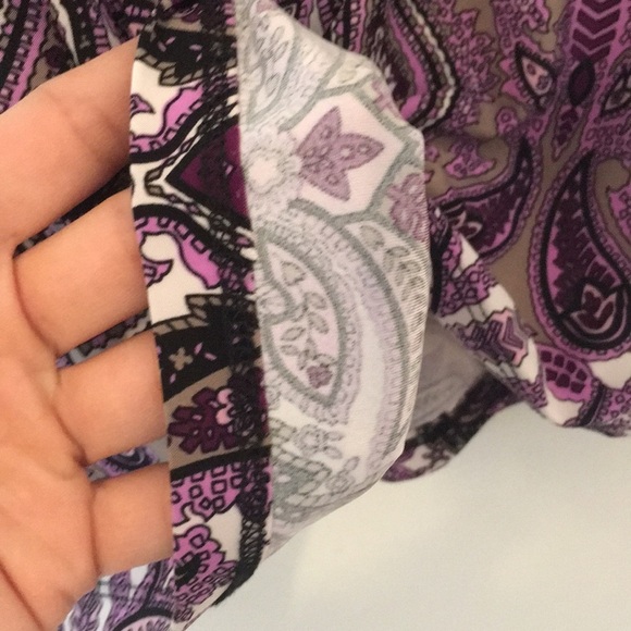 SALE ❤️ INC Beaded Collar Patterned Tank Top - Picture 8 of 12